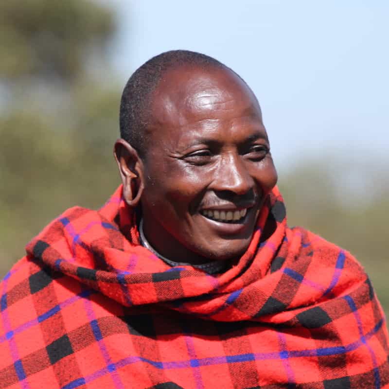 Maasai moran laughing