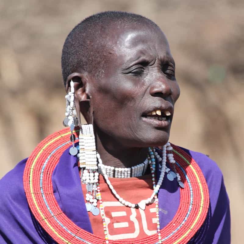 Maasai woman singing