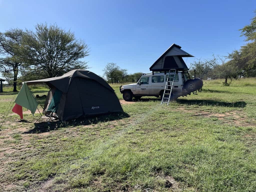 Camping on self drive safari